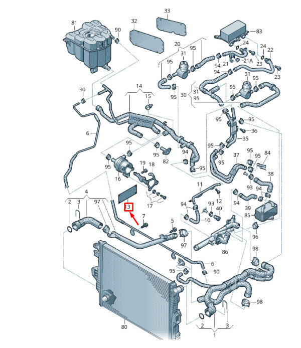 7P6121653 - NEW VW TOUAREG 7P MK2 COOLING SYSTEM WARM REFLECTION MAT 7P6121653 ORIGINAL