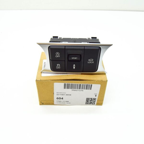 7P6927127N - NEW VW TOUAREG 7P ECO START-STOP ESP CDC LOCK CONTROL PANEL 7P6927127N ORIGINAL