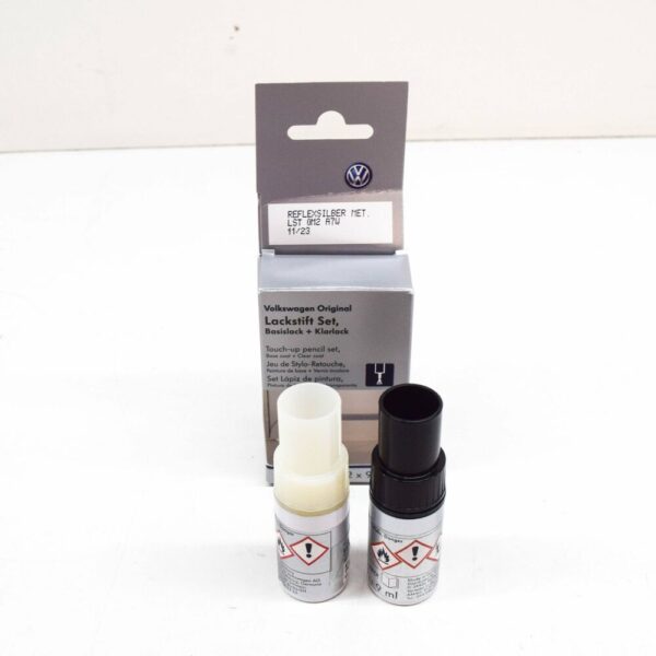 LST0M2A7W - NEW VOLKSWAGEN AUDI TOUCH UP PENCIL PAINT SET SILVER METALLIC LST0M2A7W ORIGINAL