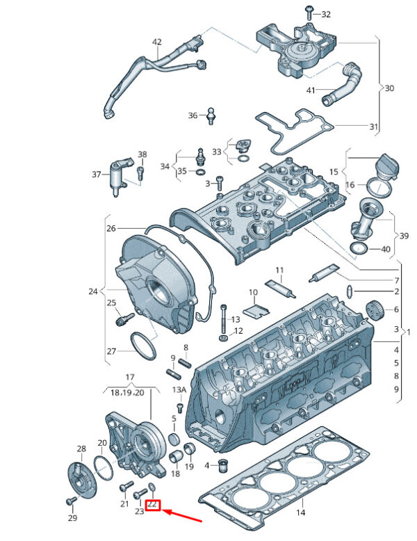 WHT003198 - NEW VW VAN VI T6 CYLINDER HEAD BILL WHT003198 ORIGINAL