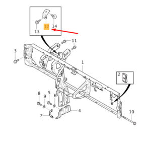 1303874 - VOLVO V40 Front Cross Member Bracket 1303874 NEW GENUINE