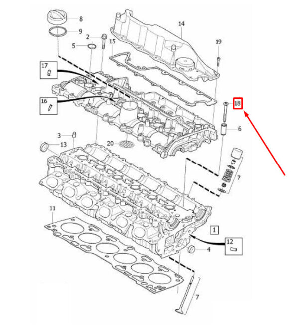 30637891 - Volvo XC90 MK1 Engine Cylinder Head Screw 30637891 NEW REAL