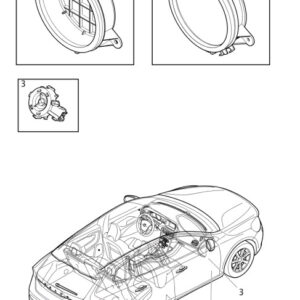 30659015 - Volvo V40 Base Performance Door Side Speakers 30659015 NEW Original