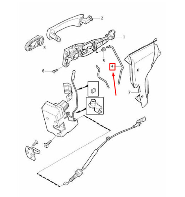 30661031 - VOLVO XC90 MK1 FRONT DOOR CONNECTING ROD 30661031 NEW GENUINE