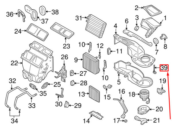 30665118 - VOLVO S60 MK1 TEMPERATURE SENSOR 30665118 NEW GENUINE