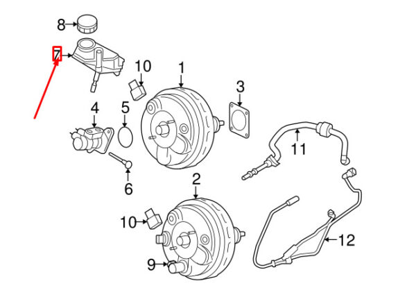 30665177 - VOLVO S60 MK2 Master Cylinder Reservoir 30665177 NEW GENUINE