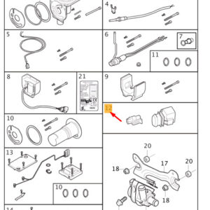 30665477 - Volvo V40 Fuel Powered Heater Repair Kit Enclosure 30665477 NEW