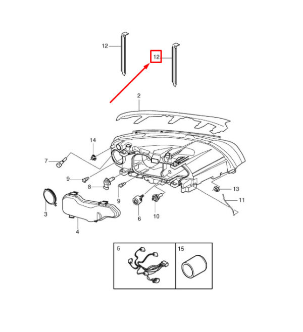 30678340 - Volvo XC70 P24 Headlight Anchor 30678340 NEW GENUINE