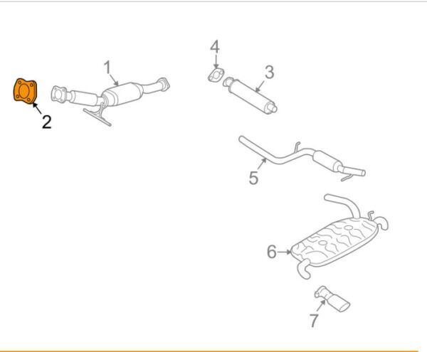30731471 - VOLVO S40 MK2 Catalytic Converter Gasket 30731471 NEW GENUINE