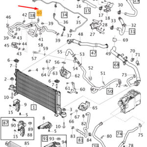 30746579 - Volvo XC40 Cooling System Hose Strip Clamp 30746579, NEW, ORIGINAL
