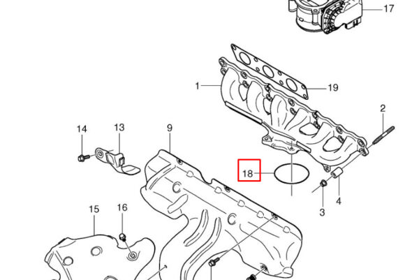 30777603 - VOLVO XC70 MK2 EXHAUST MANIFOLD GASKET 30777603 NEW GENUINE