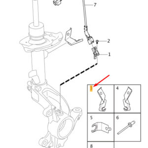 30786846 - VOLVO V40 Front Left ABS Cable Bracket Holder 30786846 NEW GENUINE
