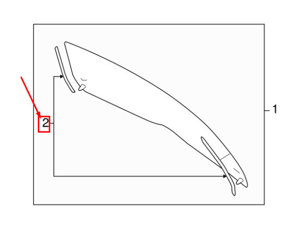 30799836 - Volvo V70 III BW MK3 rear left window gasket 30799836 NEW ORIGINAL