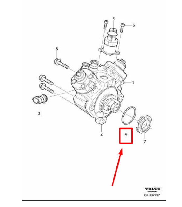31259208 - VOLVO C30 ENGINE INJECTION PUMP SEAL 31259208 NEW GENUINE