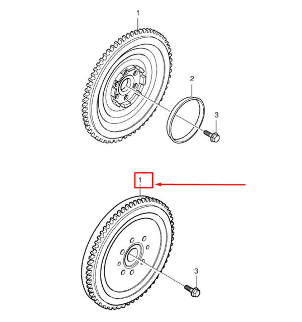 31259323 - Volvo V70 III BW MK3 flywheel 31259323 NEW ORIGINAL