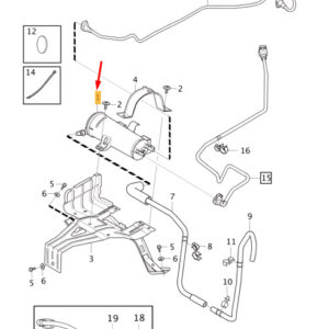 31261338 - Volvo V40 Cross Country Carbon Filter Tank 31261338, NEW, GENUINE