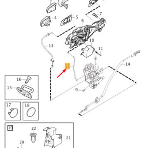 31276195 - VOLVO V40 Front Door Lock Rod 31276195 NEW GENUINE