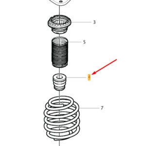 31277644 - Volvo V40 front suspension chassis sport auxiliary spring 31277644 NEW ORIGINAL