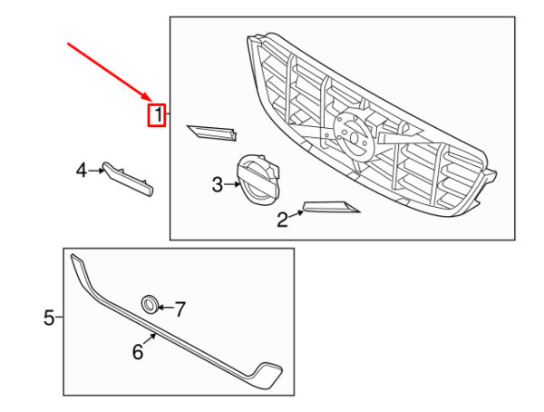 31290999 - Volvo XC60 MK1 Front Bumper Radiator Grille 31290999 NEW REAL