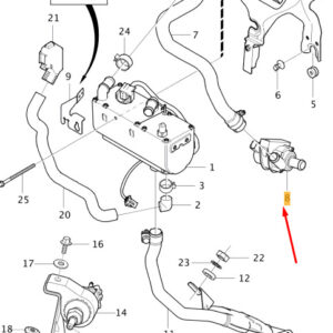31291404 - Volvo V40 fuel powered parking heater water pump 31293404 NEW ORIGINAL