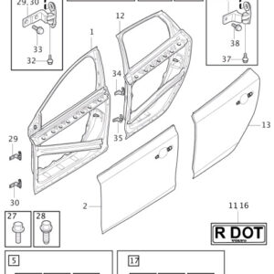 31299810 - Volvo V40 Front Door Stop 31299810 NEW GENUINE