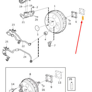 31302646 - Volvo V40 Brake Booster Gasket 31302646 NEW ORIGINAL