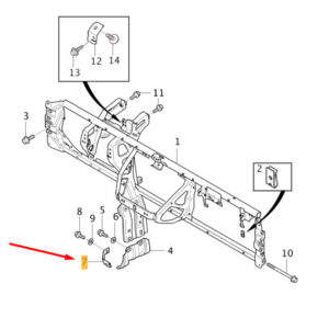 31307578 - VOLVO V40 Front Cross Member Bracket LHD 31307578 NEW GENUINE
