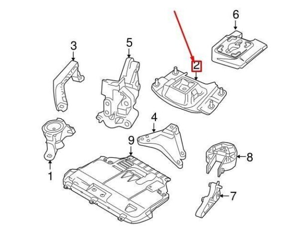 31316498 - Volvo C30 Left Engine Mount 31316498 NEW GENUINE