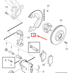 31317209 - Volvo V40 brake disc protection plate front right 31317209 new original