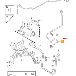 31321105 - Volvo V40 Cross Country Carbon Filter Evaporator Tube 31321105 NEW ORIGINAL