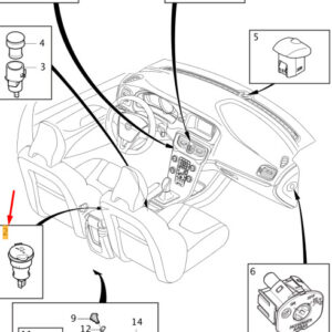 31324707 - Volvo V40 12V rear socket 31324707 NEW ORIGINAL