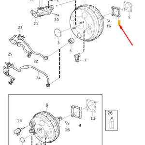 31329327 - Volvo V40 Brake Booster Spacer 31329327 NEW ORIGINAL
