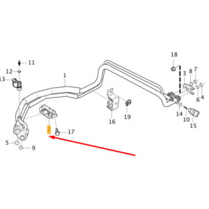 31332775 - Volvo V40 Conveyor Pipe Clamp 31332775, NEW, ORIGINAL