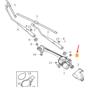 31333044 - VOLVO V40 Front Wiper Motor Bushing LHD 31333044 NEW GENUINE