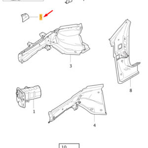 31333519 - VOLVO V40 Front Member System Right Reinforcing Bracket 31333519 NEW GENUINE