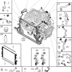 31338603 - Volvo V40 Cooler Coolant Hose 31338603 NEW ORIGINAL