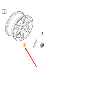 31339584 - Volvo V40 Cross Country Aluminum Rim Insert 31339584, NEW, Original