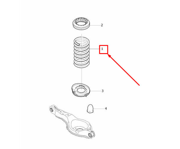 31340401 - Volvo V40 Hatchback Screw Spring Rear 313401 NEW ORIGINAL