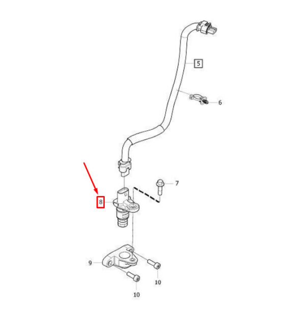 31342468 - VOLVO XC90 MK2 ENGINE CRANKSHAFT POSITION SENSOR 31342468 NEW GENUINE