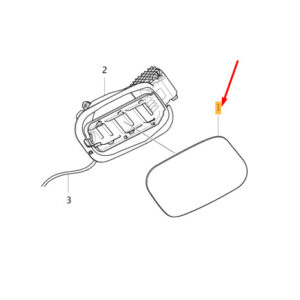 31356737 - Volvo XC40 Fuel Tank Flap 31356737 NEW ORIGINAL