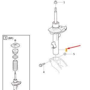 31360948 - Volvo V40 front right shock absorber 31360948 NEW ORIGINAL