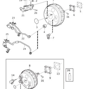 31362931 - Volvo V40 Brake Fluid Container LHD 31362931 NEW ORIGINAL