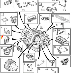 31369453 - Volvo V40 air conditioning unit mounting bracket 31369453 NEW ORIGINAL