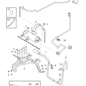 31372054 - Volvo V40 Cross Country Carbon Filter Hose 31372054 NEW ORIGINAL