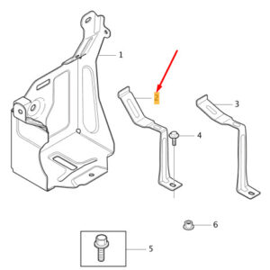 31378946 - Volvo V40 battery support brace 31378946 NEW ORIGINAL
