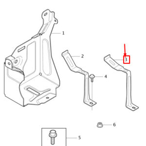 31378947 - Volvo V40 Battery Support Bra 31378947 NEW ORIGINAL
