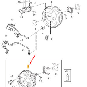 31381632 - Volvo V40 Brake Booster Cylinder Service Kit LHD 31381632 NEW ORIGINAL