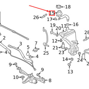 31391285 - VOLVO S90 MK2 WASHER FILLER PIPE 31391285 NEW GENUINE