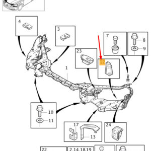 31391341 - VOLVO V40 Front Section Right Bracket 31391341 NEW GENUINE