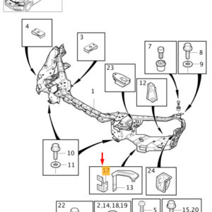31391580 - VOLVO V40 Front Section Right Bracket 31391580 NEW GENUINE